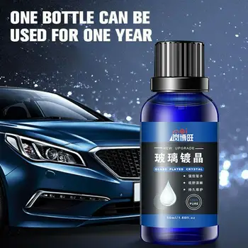 

Liquid Rain-resistant Anti-fog 50ml Car Crystal Glass Plating Liquid Glass Wax Front Car Glass Windscreen Maintenance Agent