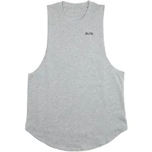 Фитнес инструктор мужские майки из чистого хлопка с круглым подолом хлопок тонкий женский жилет повседневный спортивный жилет для фитнеса