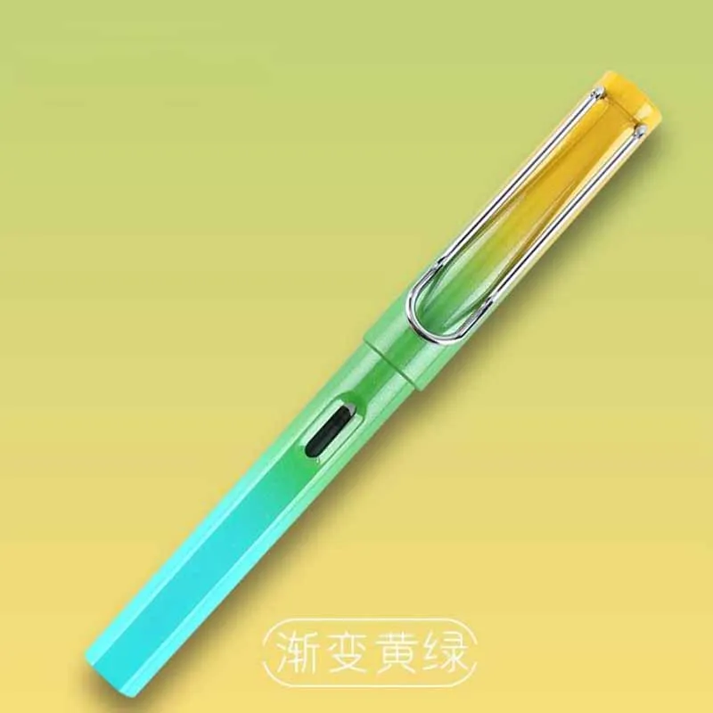 Lamyw 2 стиля металл или пластик Ingenuitying fountainPen офисные школьные чернила ручка подарок черный красный серый Металл чернила перьевая ручка серебро