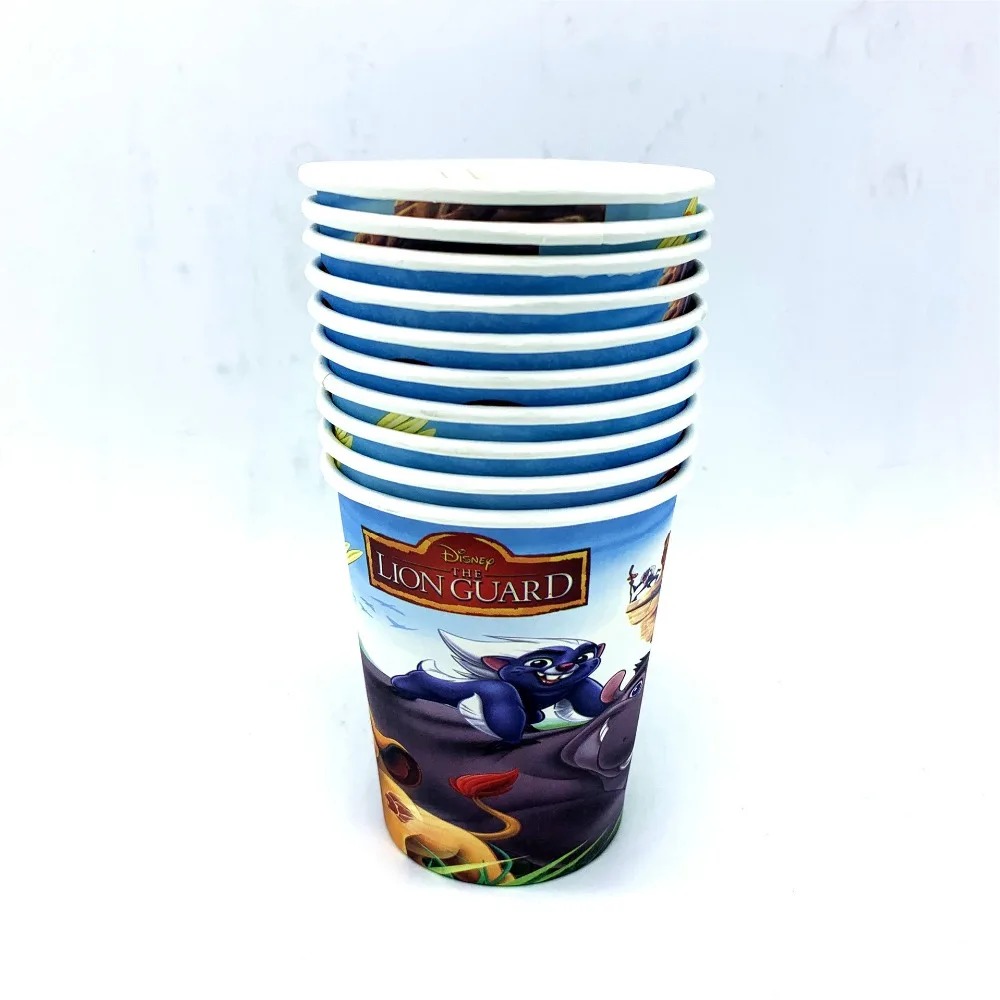 Король Лев День рождения бумажная тарелка чашка Simba тема детские украшения для вечеринки в честь Дня Рождения принадлежности животные воздушный шар