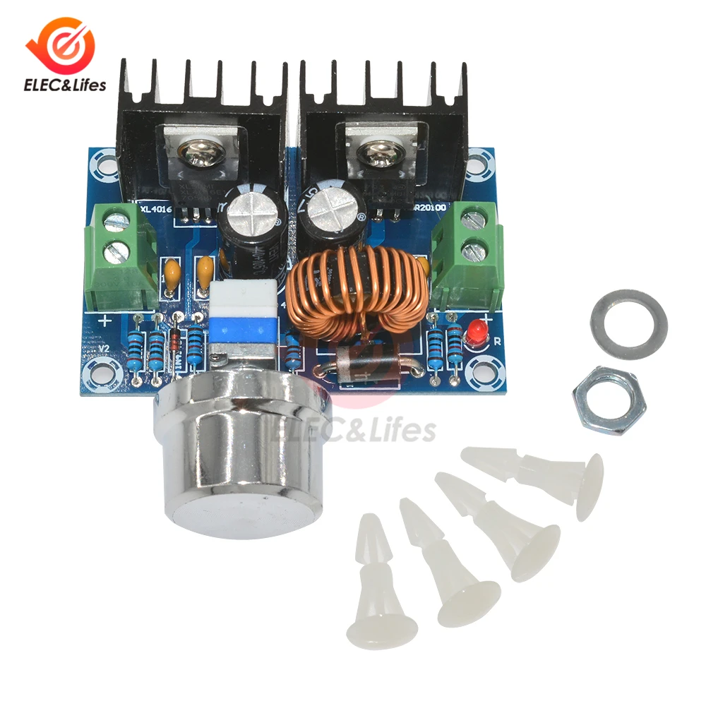Max 8A XL4016 XL4016E1 200 Вт Высокая мощность DC-DC XH-M401 ШИМ Регулируемый понижающий преобразователь модуль регулятор напряжения в шинах