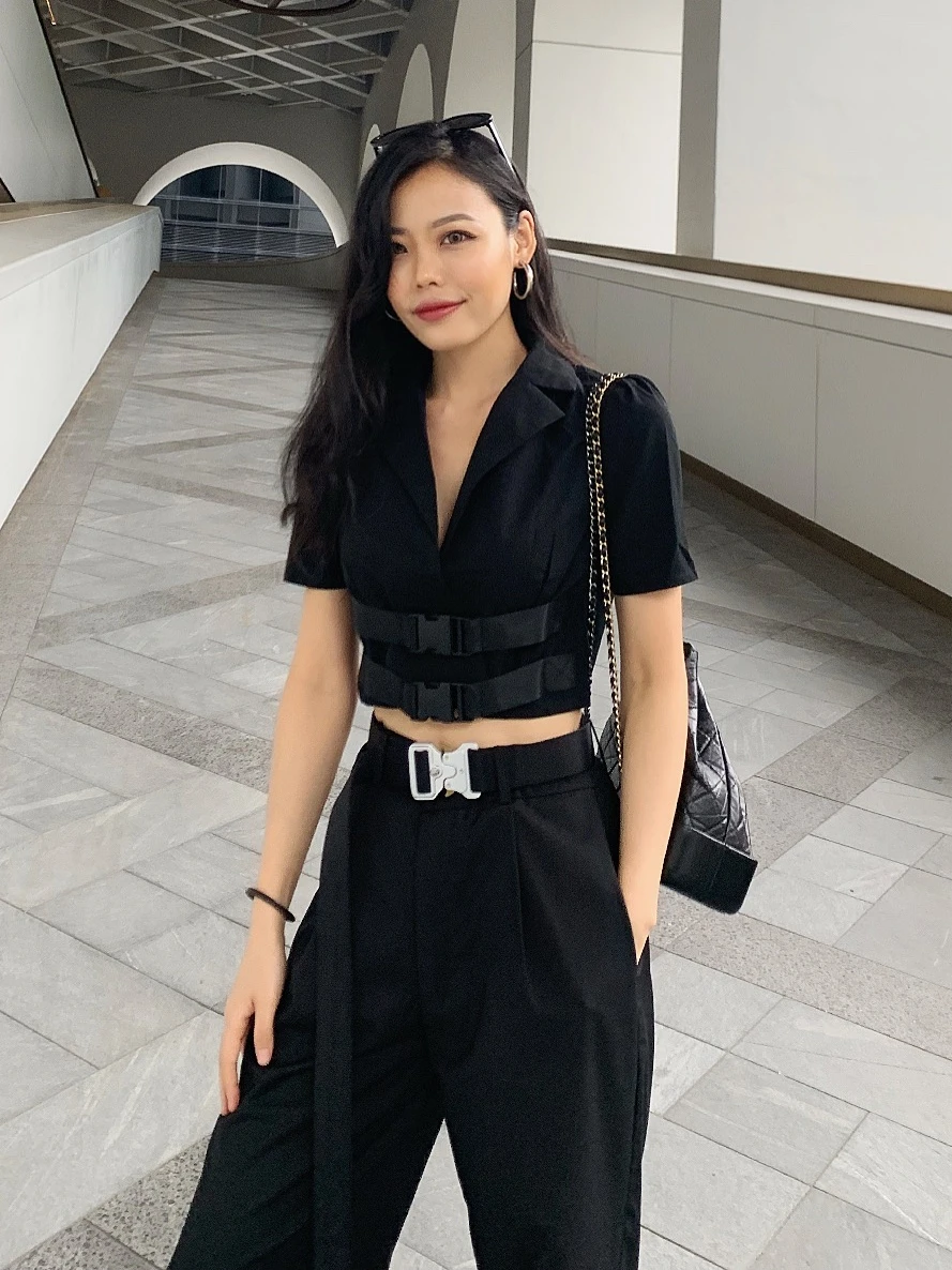 Women Black Short Vintage Women Irregular Blazer Sexy Women Blazers oversized suit Short Women's Blazers And Jackets 2020 II50XZ Women Black Short Vintage Women Irregular Blazer Sexy Women Blazers oversized suit Short Women's Blazers And Jackets 2020 II50XZ