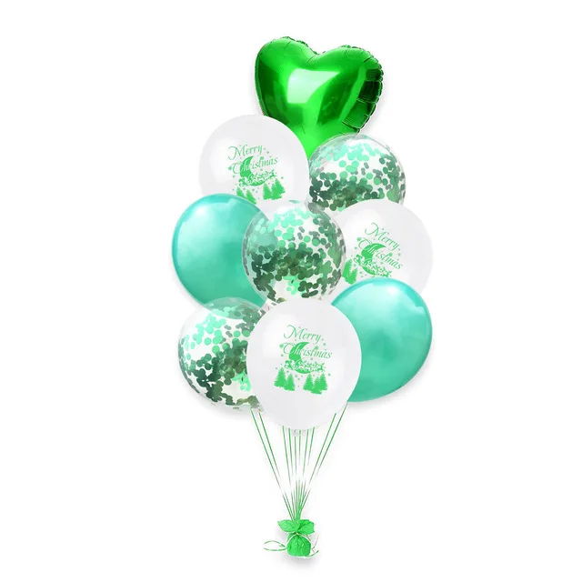 40 дюймов зеленая фольга номер 0 1 2 3 4 5 6 7 8 9 Воздушные шары фигурки мяч детский душ с днем рождения Свадебные украшения Поставки - Цвет: 9pcs balloons