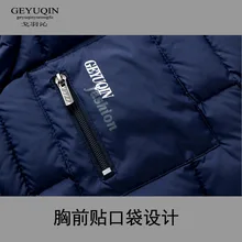 Осень и зима стиль среднего возраста вниз жилет мужчины толстый вниз жилет одежда Daddy большой размер случайный вниз перо жилет