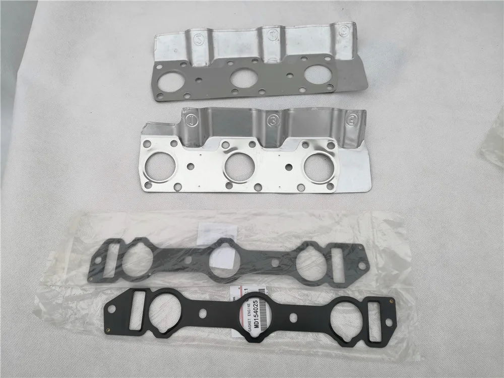 6G72 For MITSUBISHI PAJERO SPORT V6 MONTERO SPORT V6 12V Engine Parts Intake And Exhaust Manifold Gasket MD134703 MD154025