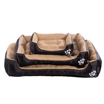 

WHPC Dog Bed Warm Beds For Dogs Waterproof Bed Dog Soft Pet Bed For Dogs Washable House Cat Beds Puppy Kennel Christmas Gift
