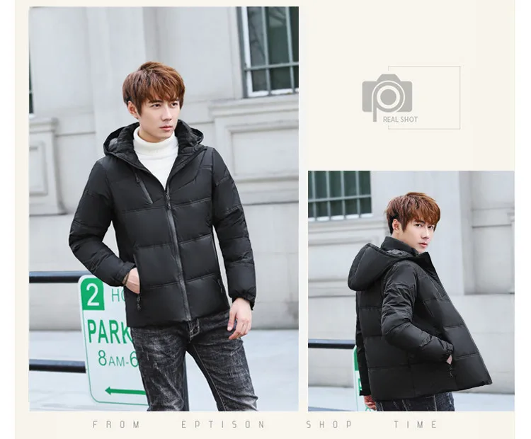 Winter New Products MEN'S down Jacket Men's Thick Short Trend Korean-style Warm down Jacket Cotton-padded Clothes Preserving Stu