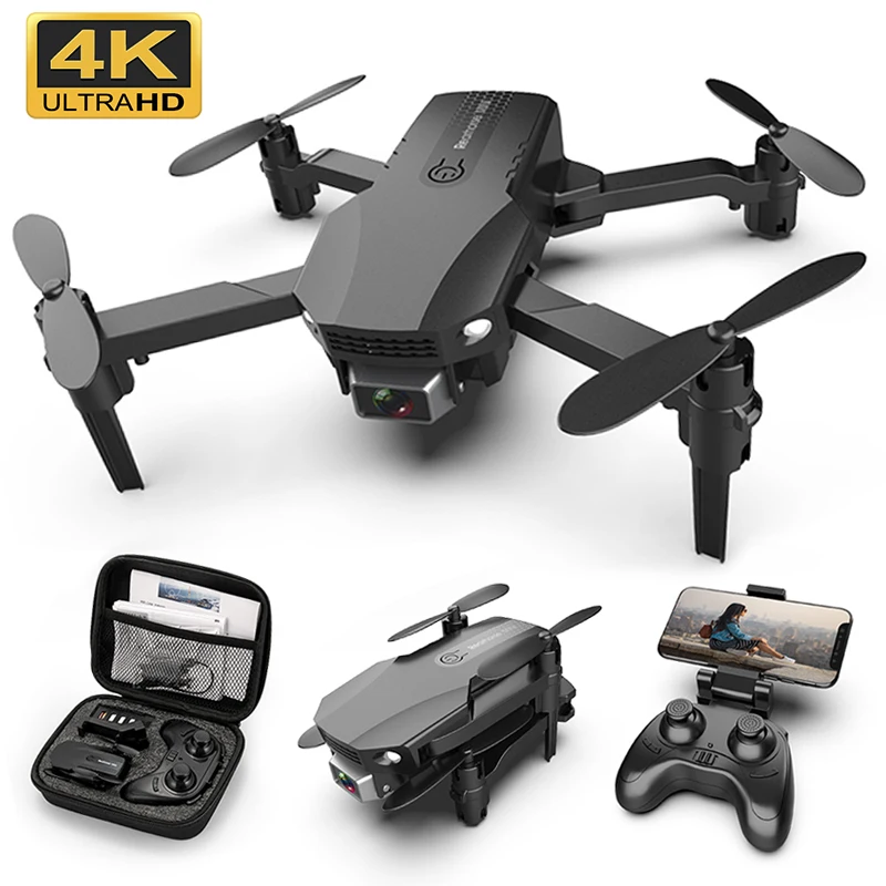 Mini Dron cuadricóptero plegable de radiocontrol con WiFi, 1080P, 4K, HD, doble lente, transmisión en tiempo Real, FPV, seguimiento inteligente, juguete
