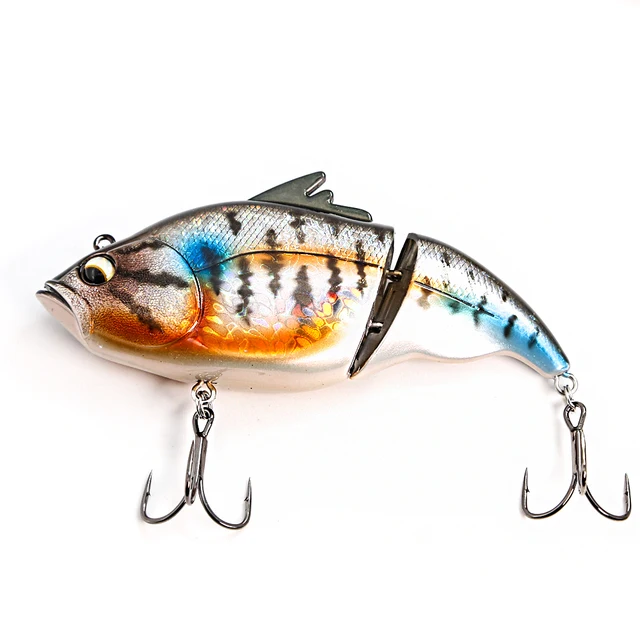 B&U 120mm Vibration Wobblers Fishing Lure Lipless Crankbaits Sinking Hard Bait Plastic Artificial VIB Bait Bass Fishing Tackle BLACK TIGER