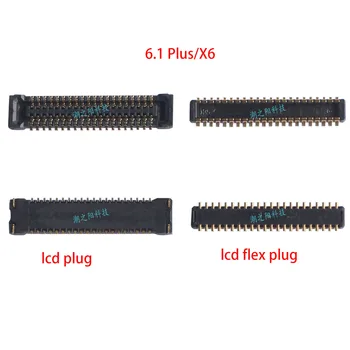 

LCD Display FPC Connector Plug MotherBoard Pin USB Charging flex FPC Pin&Battery FPC Connector Clip Plug For Nokia 6.1 Plus