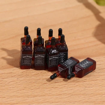 

10Pcs Dollhouse Miniature Wine Bottles Pretend Play Toy Dolls Drink Accessories New Arrival