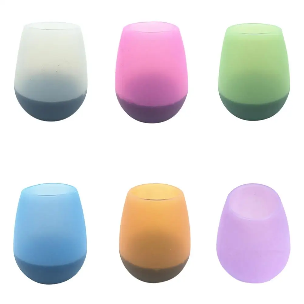 

Portable Silicone Wine Cup Unbreakable Foldable Shatterproof Party Cups For Travel Picnic Camping Water Beer Tee Drinkware