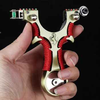 

2020 New Alloy Slingshot Strong Magnetic Ferrari With Laser sight and magnet Can absorbable steel ball precise outdoor catapult