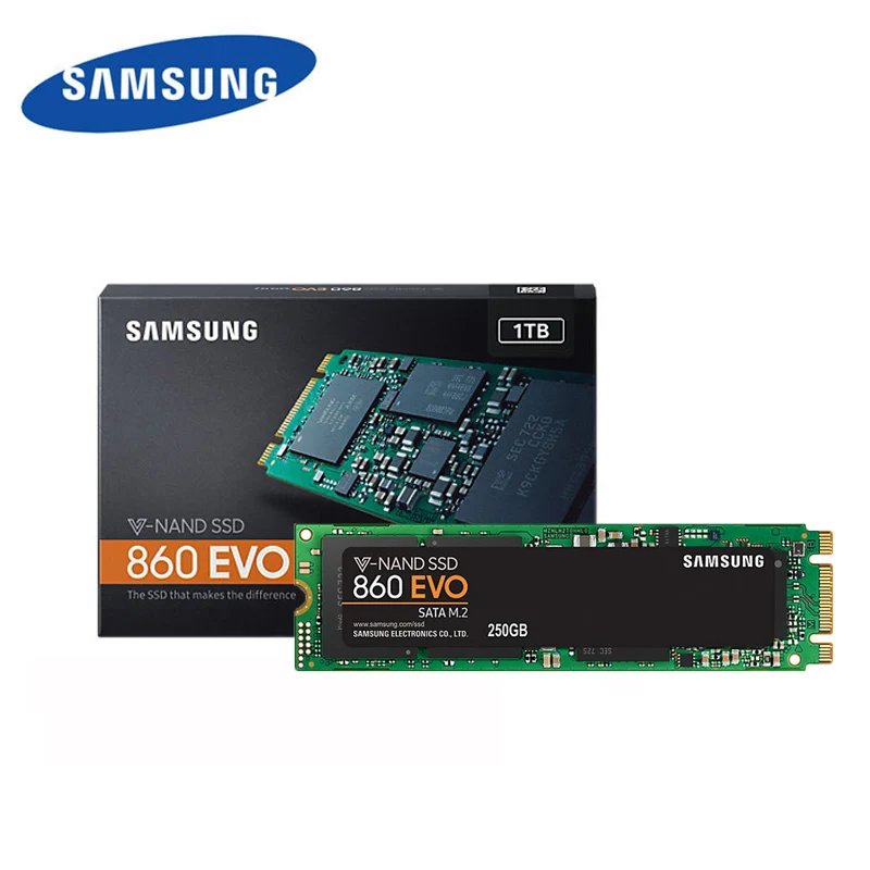 SAMSUNG 860 EVO M.2 2280 SSD TLC HDD 250 ГБ 500 1 ТБ Внутренний твердотельный накопитель для ноутбука