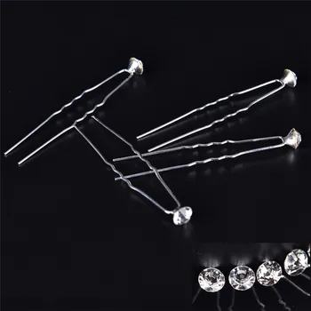 

20 Pcs/Set Rhinestone Wedding Bridal Hair Pin Pearl Crystal Hairpins Hairgrip Twists Bride Hairband Jewelry Hair Style Tool