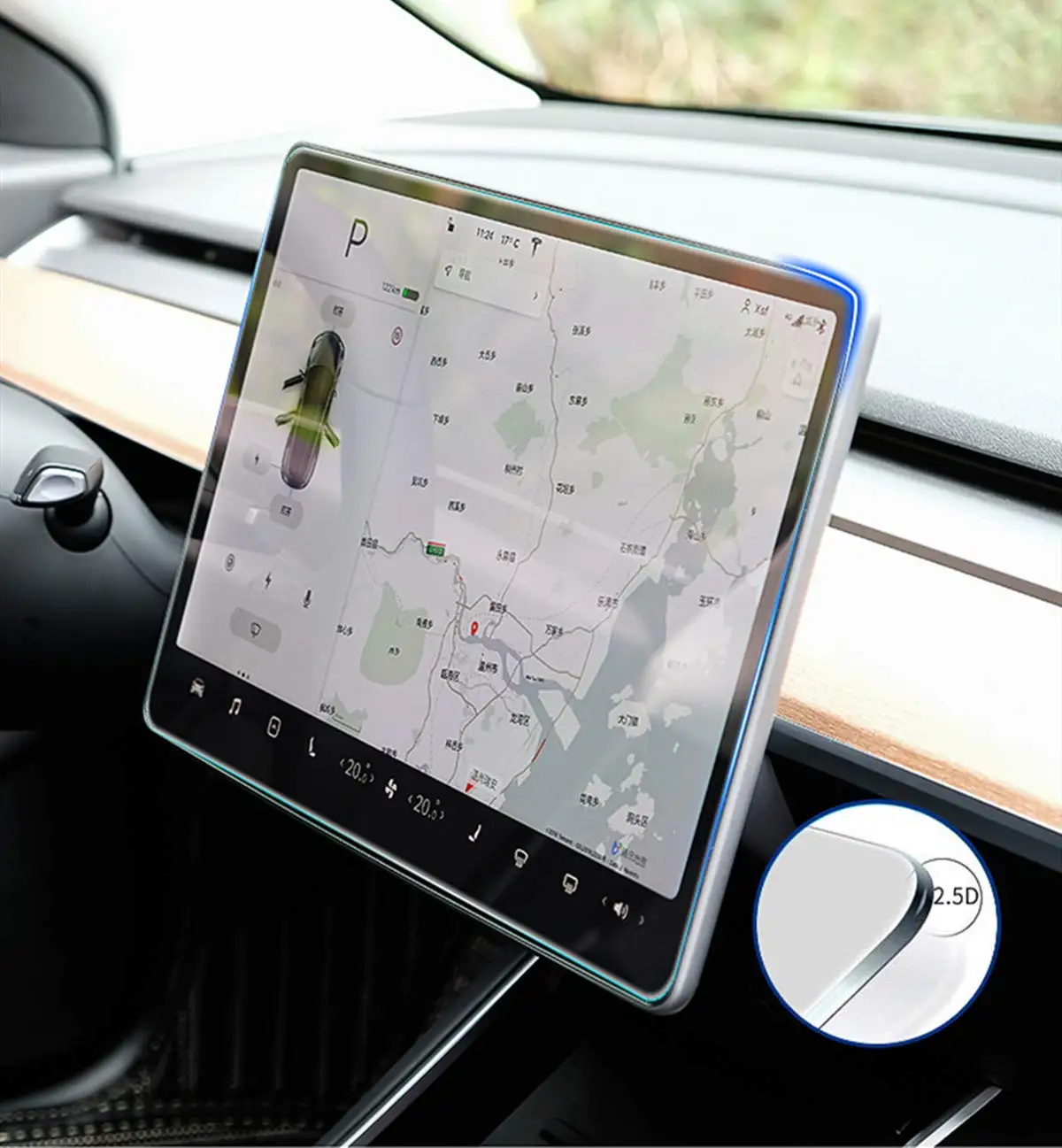 Для Tesla модель 3 Y 15 дюймов центр Управление автомобильный навигатор сенсорный