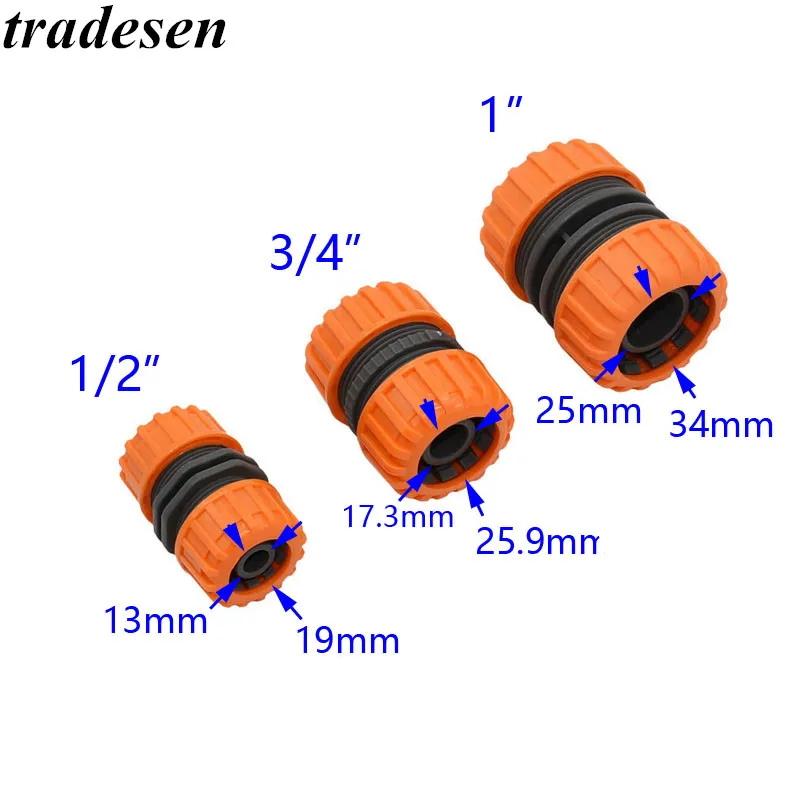 Ремонтные соединения садовых шлангов 1/2 &quot3/4&quot 1 &quot фитинги для быстроразъемный