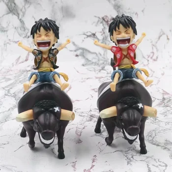 

Anime One Piece Monkey D Luffy Ride Cow Ver PVC Action Figure Collectible Model doll toy 15cm