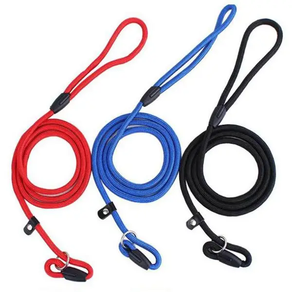 Nylon Rope Dog Whisperer Cesar Millan Style Slip Training Leash Lead