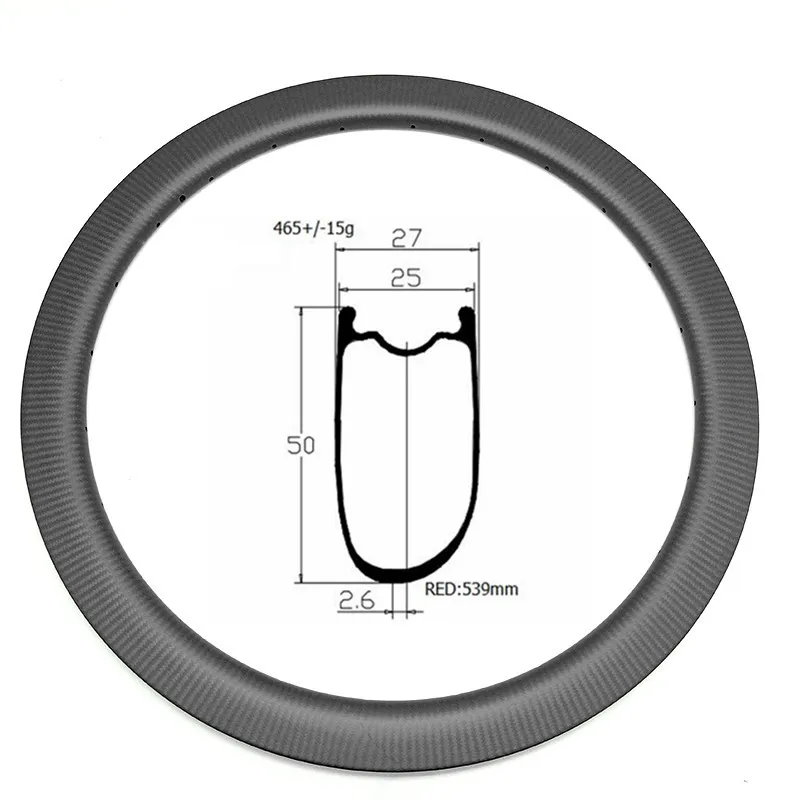 Road Disc Carbon Rim Asymmetric 50x27mm Tubeless Bicycle Wheel Rodas Carbono 700c Matte/Glossy 24H 28H | Спорт и развлечения