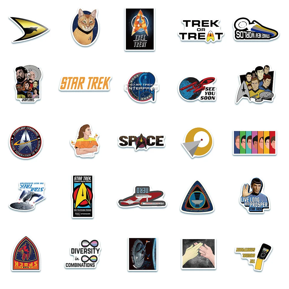 Star Trek Starfleet Badge Logo Sticker Decal Sci-Fi United Federation Of Planets