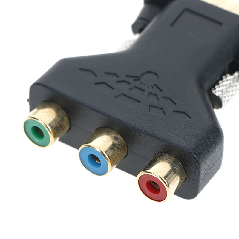 Vga male To 3rca adapter converter 15pin pc computer to projector tv dvd
