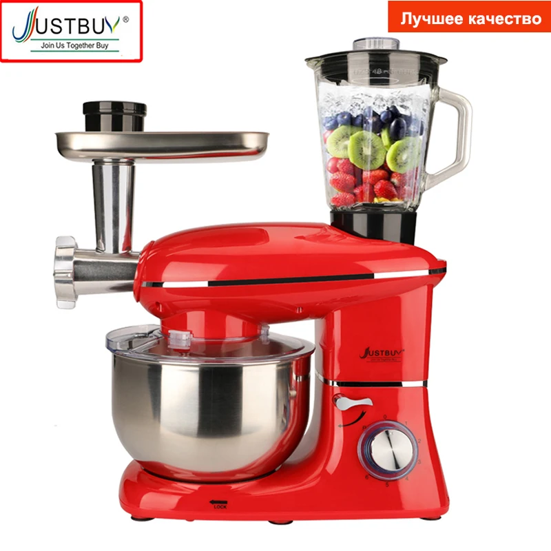 5.5l 1500w Food Processor With Juicer Meat Grinder Stand