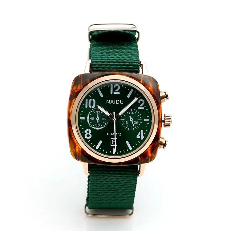 men-green Relogio masculino,, пара часов, пара, для мужчин и женщин, стеклянный нейлоновый ремешок, модный набор для пары часов, подарок, часы - Цвет: men-green