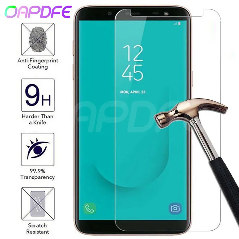

Premium Tempered Glass on For Samsung Galaxy J3 J5 J7 2015 2016 2017 J2 J4 J6 J8 2018 Screen Protector HD Protective Film Case