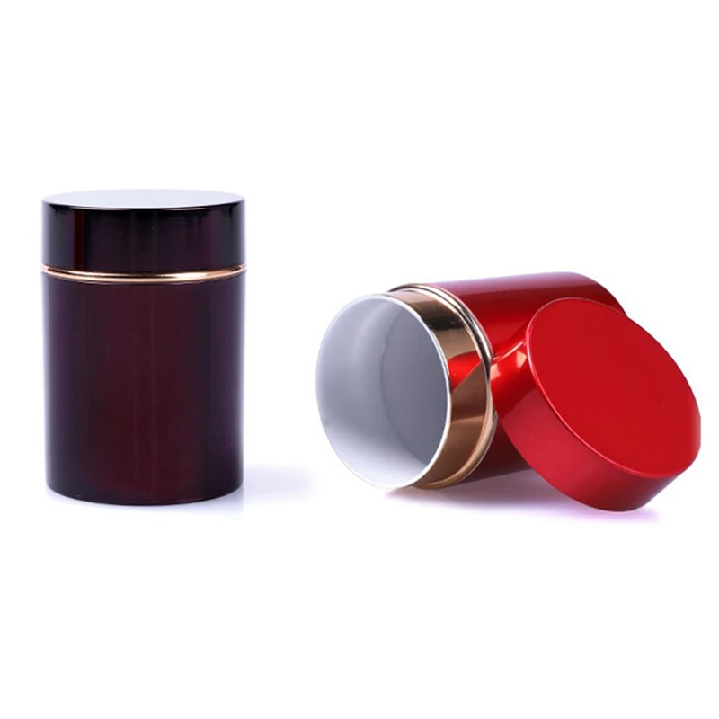 Storage Box Storage Jar Storage Can Herb Storage Container Storage Sets Plastic Storage Bottle Smell Proof Container Aluminum Herb Stash Metal Sealed Can Tea Strage Bottles Jars Boxes