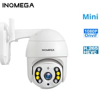 INQMEGA 1080P 1 дюймов Супер Мини PTZ IP камера полноцветная камера ночного видения для улицы и дома WiFi камера видеонаблюдения Onvif H.265