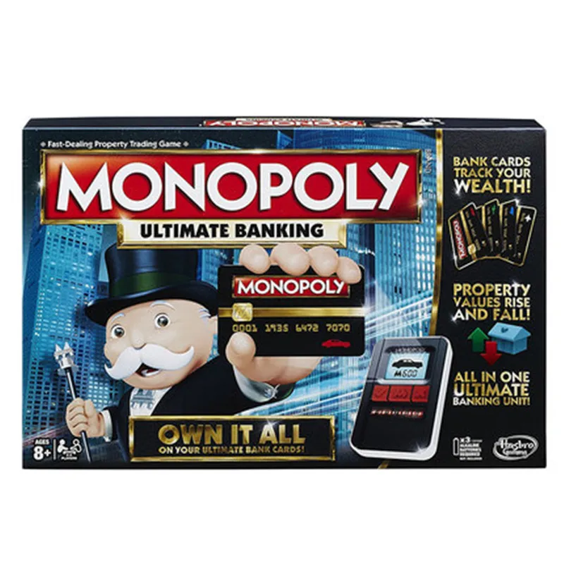 

Real estate tycoon e-banking upgraded tycoon stronghand chess parent child board game toy B6677