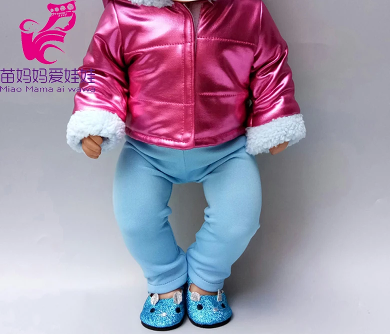 43 cm Baby Doll Clothes Winter Ski Jacket Pants Set 18 Inch Girl Doll Coat Dolls Clothes