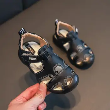 

Summer new children barefoot sandals boy soft bottom beach shoes anti-kick protection head toddler functional sandals