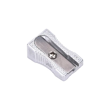 

5pcs/lot Best Promotion Single Hole Hand Metal Pencil Sharpener Metal Drawing Writing Learning Tools School Accessory