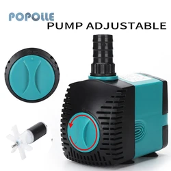 Submersible Pump 3-60W Fish Tank Aquarium Circulation Fish Pond Fish Tank Easy To Disassemble, Clean and Easy To Maintain