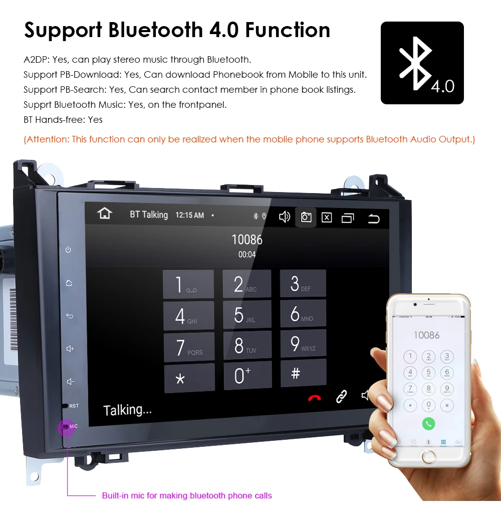 Sale Android 9.0 4G+64G Car AutoRadio Navi For Mercedes Benz Sprinter B200 W209 W169 W169 B-class W245 B170 Vito W639 Car GPS player 11