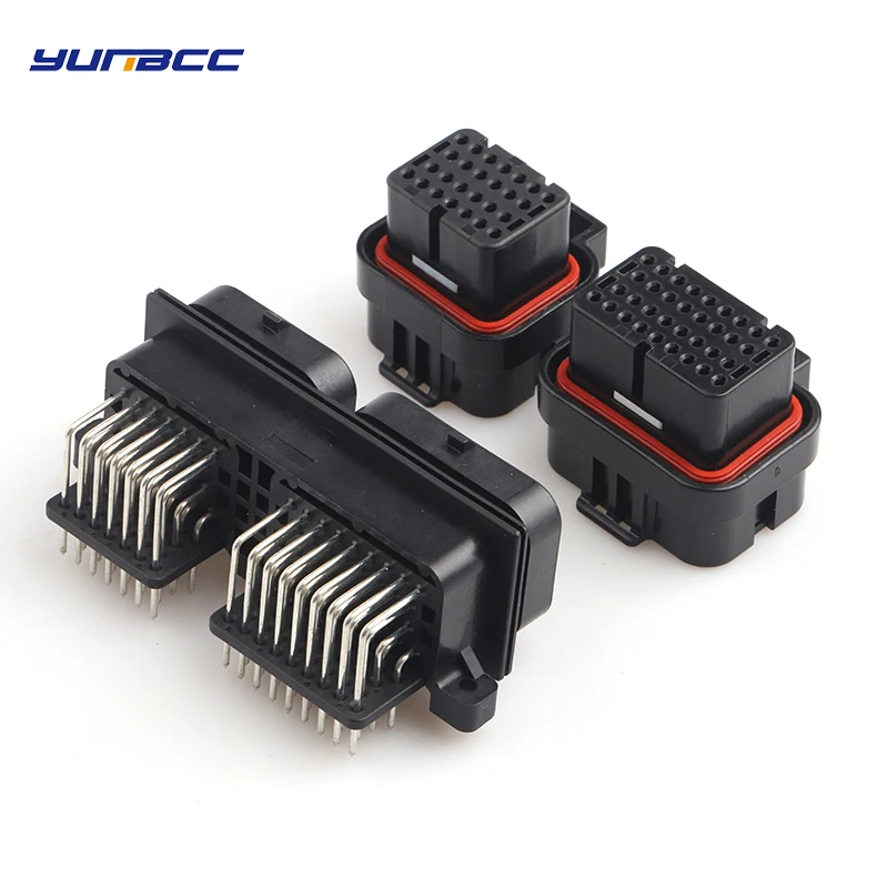 

26/34/60Pin 1set Car connector FOR ECU engine gearbox computer board plug ECU connector 6437288-3 6437288-3 4-1437290-0