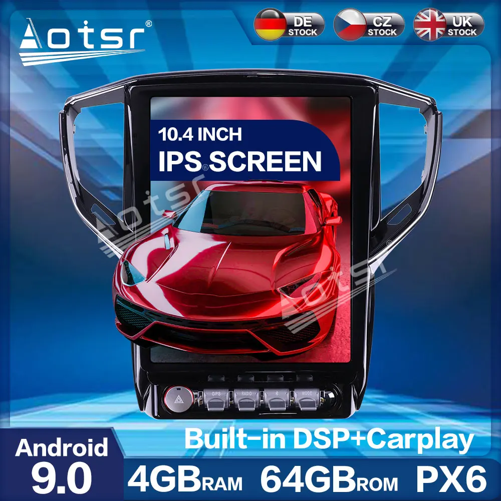 

Vertical screen Tesla Style PX6 Android Car Radio Player For Maserati Ghibli 2013 - 2019 Auto GPS Navigation Video DSP CARPLAY