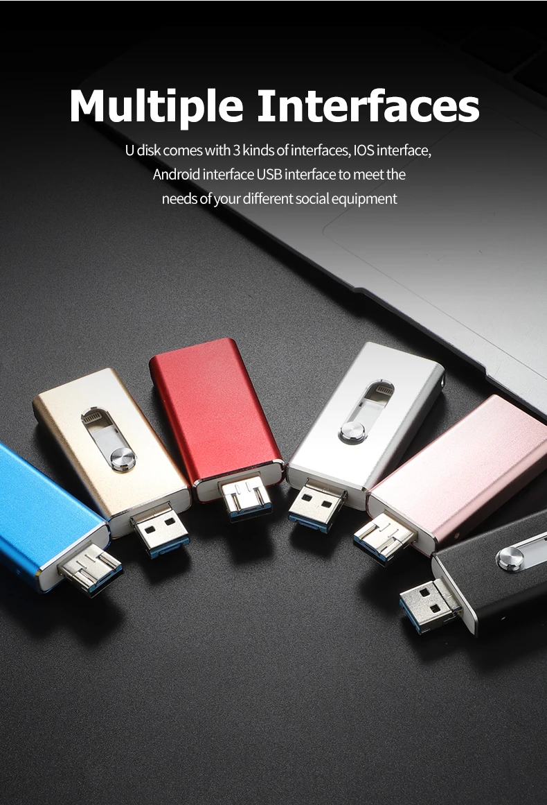 Флеш-накопитель USB OTG 3,0, флешка для iPhone XS MAX/XR/X/8, флеш-накопитель 8 ГБ, 16 ГБ, 32 ГБ, 64 ГБ, 128 ГБ, флеш-накопитель iOS
