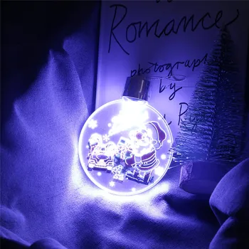

LED Lamp Night Lights Acrylic Lights For Home LED Christmas Lamp Snowman Pattern Christmas Gifts Lamparas 40NOV12