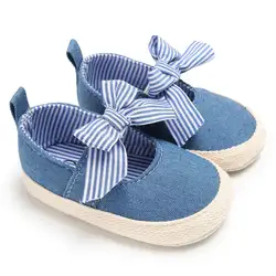 Кроссовки для маленьких мальчиков и девочек; ходунки для начинающих ходить; обувь для новорожденных; обувь с бантиком; нескользящая обувь с