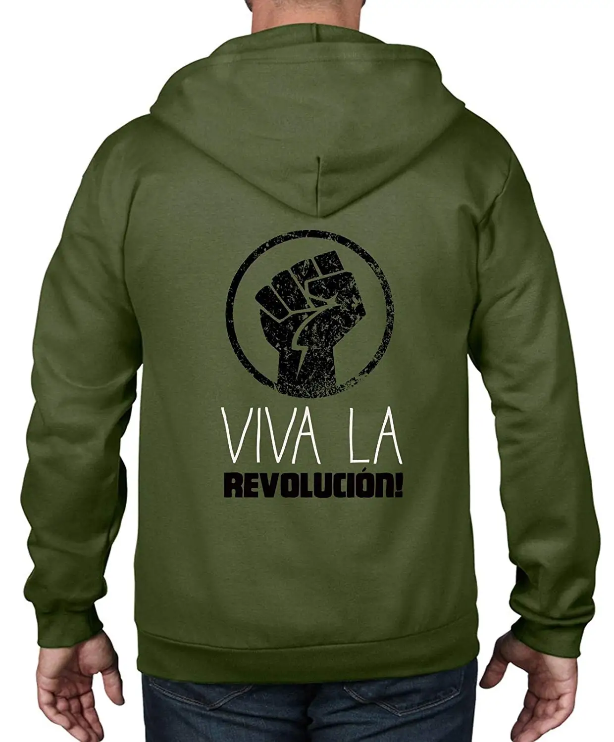 Viva LA Revolution Cuba-Revolucion толстовка на молнии Унисекс Мужская Женская толстовка с капюшоном