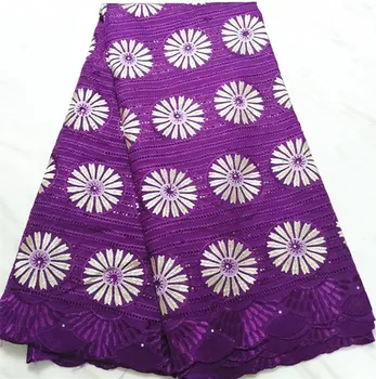 

Swiss voile lace in switzerland african lace fabric cotton lace 5yards embroidered nigerian lace fabrics for dress PL-E140