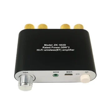 

1pc Bluetooth Audio Amplifier Mini Digital Power HiFi Stereo USB Aux 80*77*22MM With Protection High Quality Practical Accessory