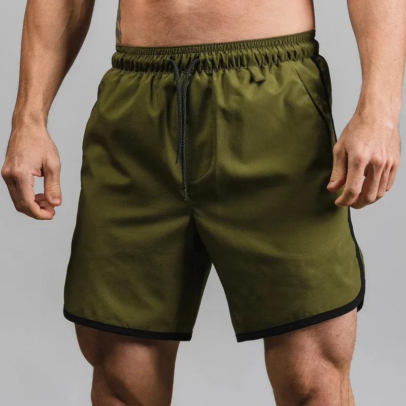 

Mens Bodybuilding Fitness Shorts Summer Gyms Workout Male Breathable Mesh Quick Dry Sportswear Jogger Beach Short Pants Man
