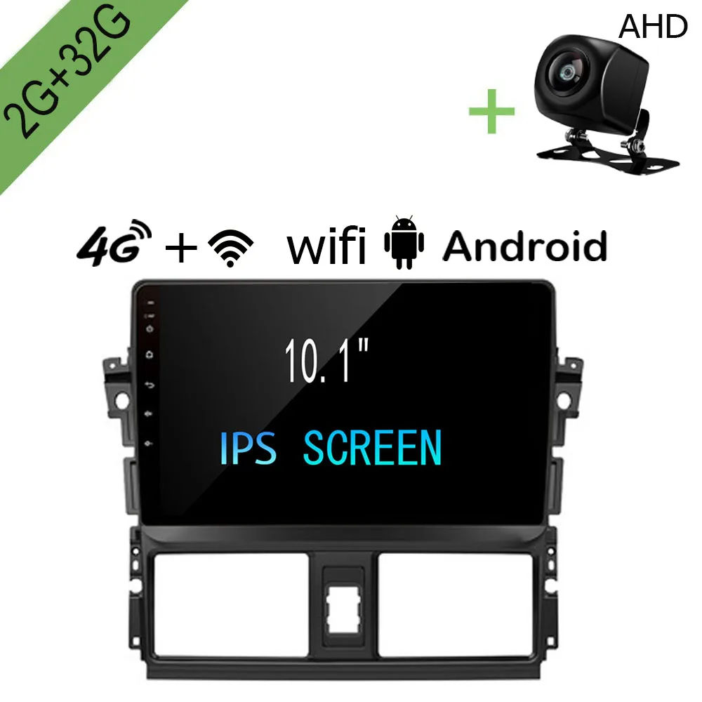 

Android Car Dvd Gps Multimedia Player For Toyota Vios 2014 2015 2016 2G+32G 10.1" Radio GPS Navigation