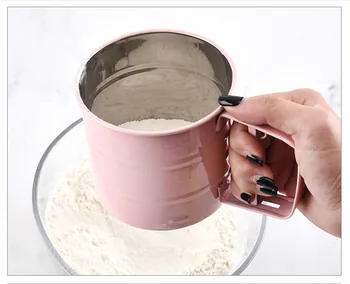 

Hand-operated flour sieve Baking tool Semi-automatic handheld flour sieve Hand-pressed flour sieve kitchen tools accessories