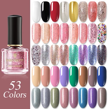 

BORN PRETTY 6ml 55 Colors Nail Color Nails Polish Glitter Sequin Rose gold Color Series Colorful Varnish varnish for Nail Art