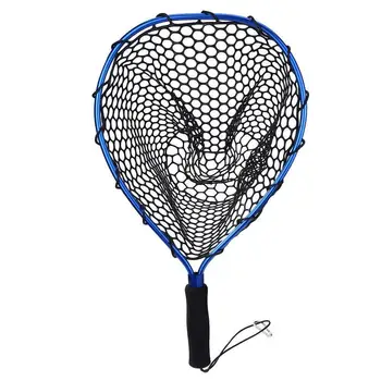 

Fishing Net Aluminum Pole Retractable Telescoping Foldable Landing Rubber Net SEC88